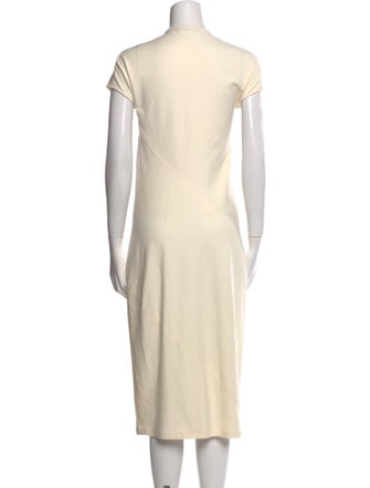 The Row V-Neck Midi Length Dress