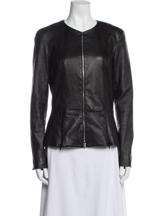 The Row Leather Biker Jacket