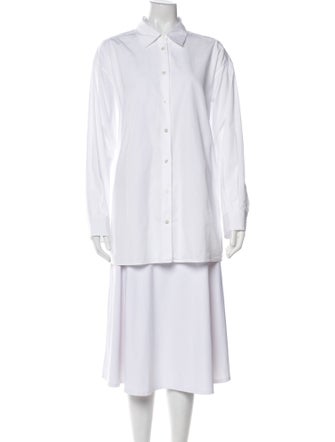 The Row Long Sleeve Button-Up Top