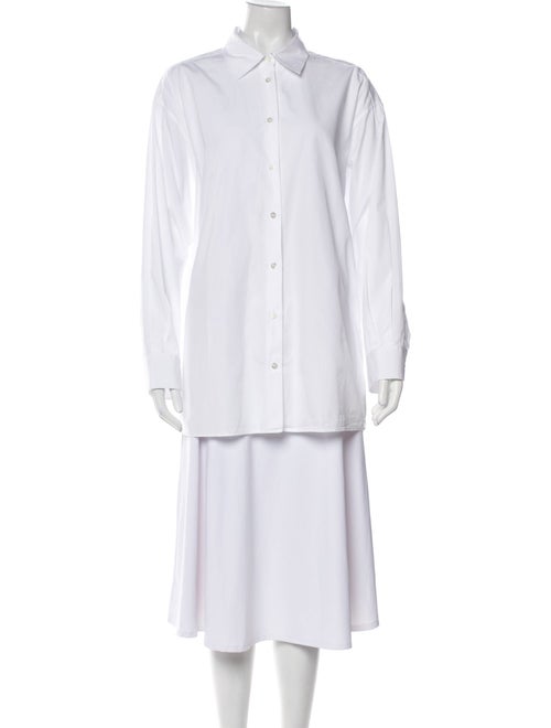 The Row Long Sleeve Button-Up Top