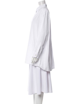 The Row Long Sleeve Button-Up Top