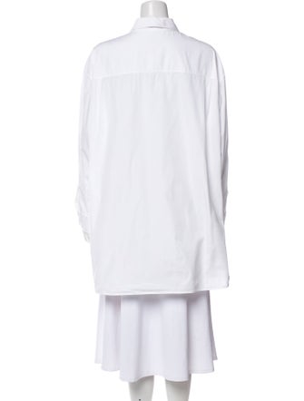 The Row Long Sleeve Button-Up Top