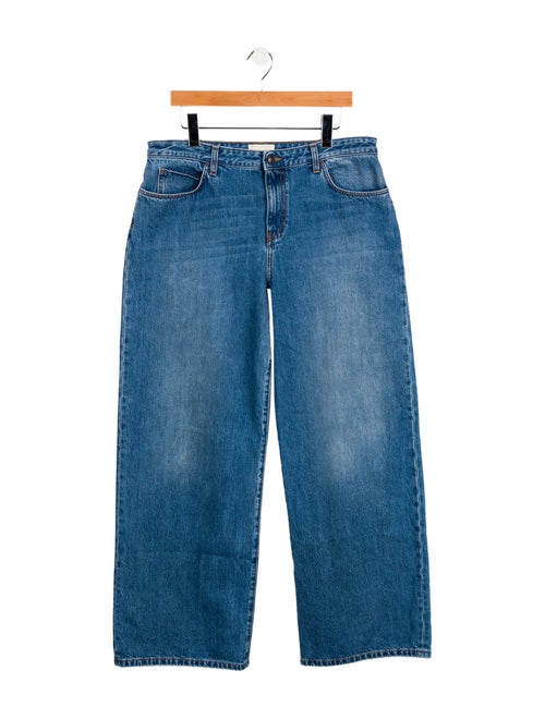 The Row Mid-Rise Wide Leg Jeans