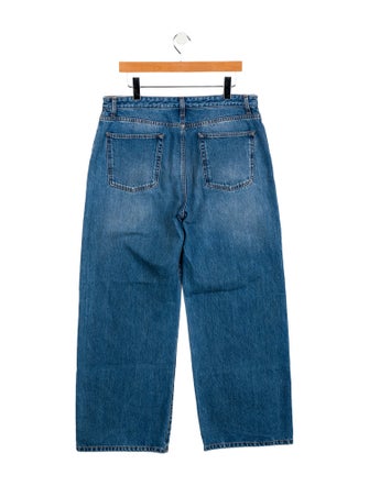 The Row Mid-Rise Wide Leg Jeans