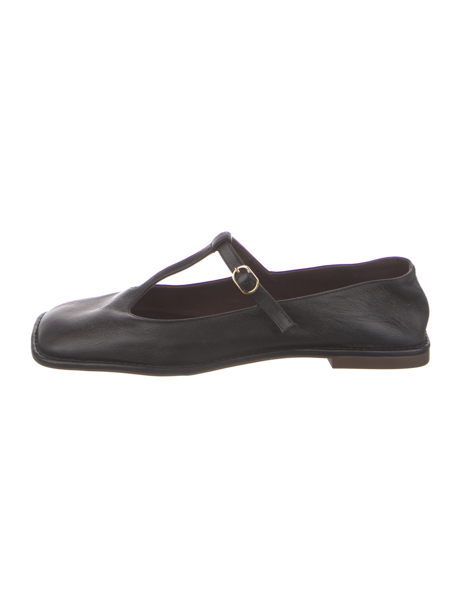 The Row Mary Jane Leather Mary Jane Flats