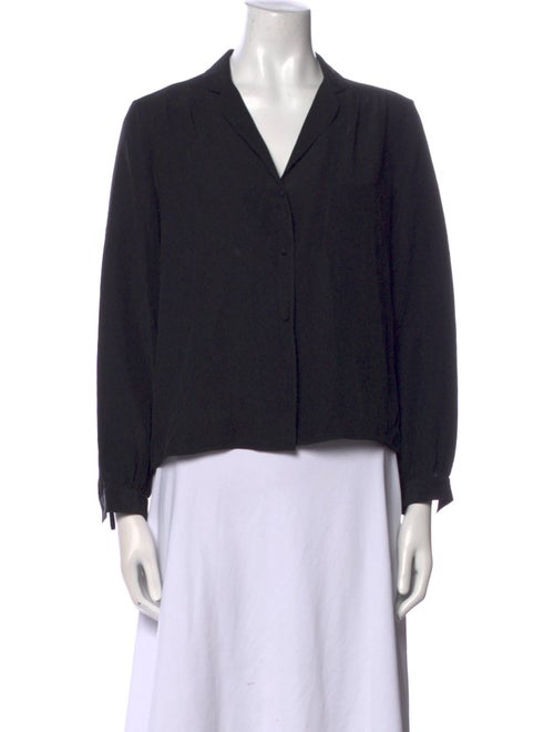 The Row Silk V-Neck Crop Top