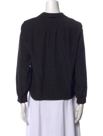 The Row Silk V-Neck Crop Top