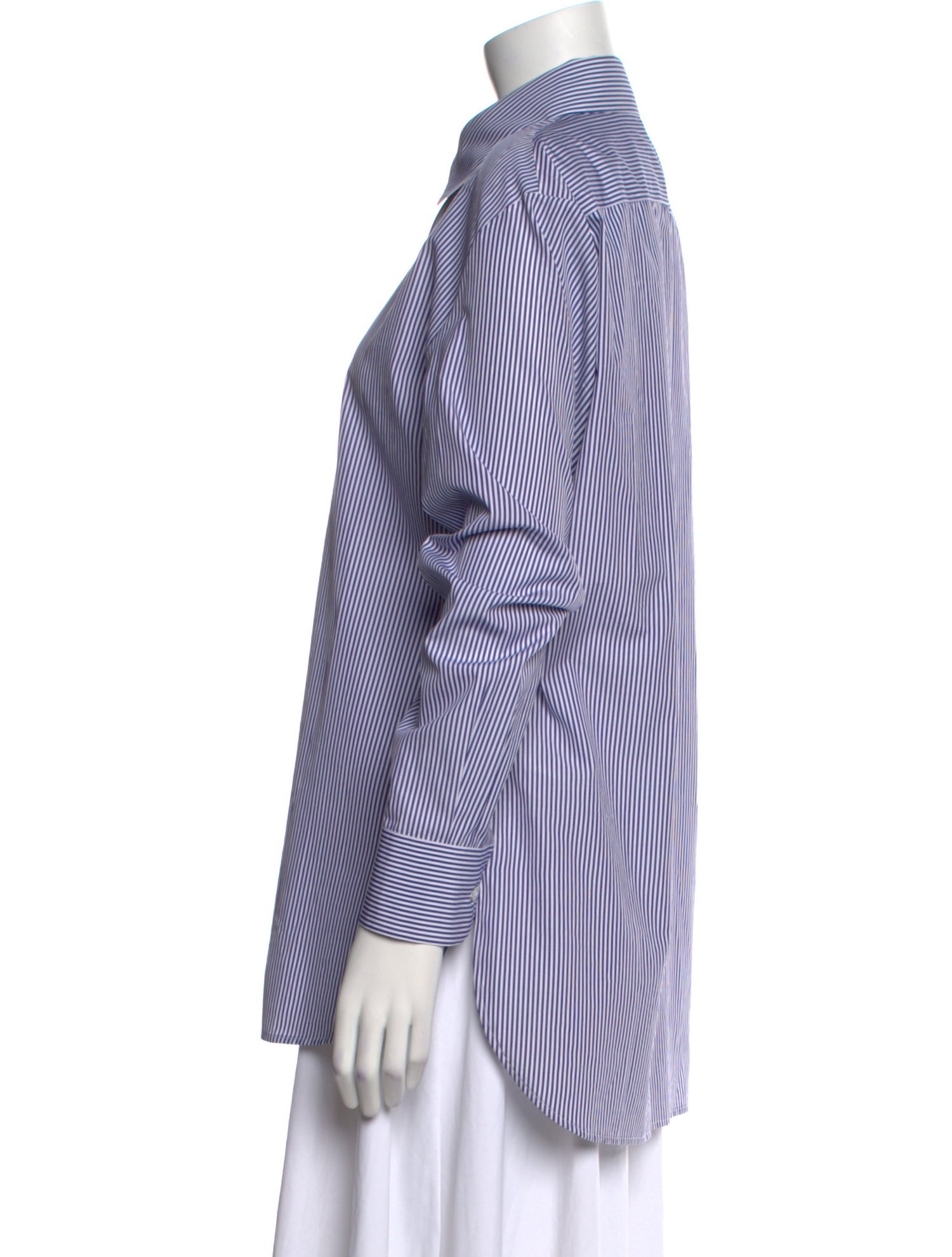 The Row Derica Striped Button-Up Top w/ Tags