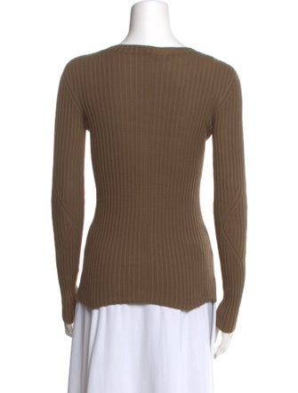 The Row Wool Scoop Neck Top