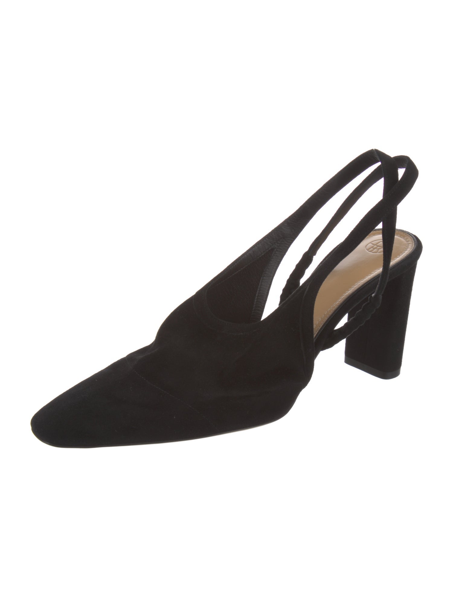 The Row Camil Suede Slingback Pumps