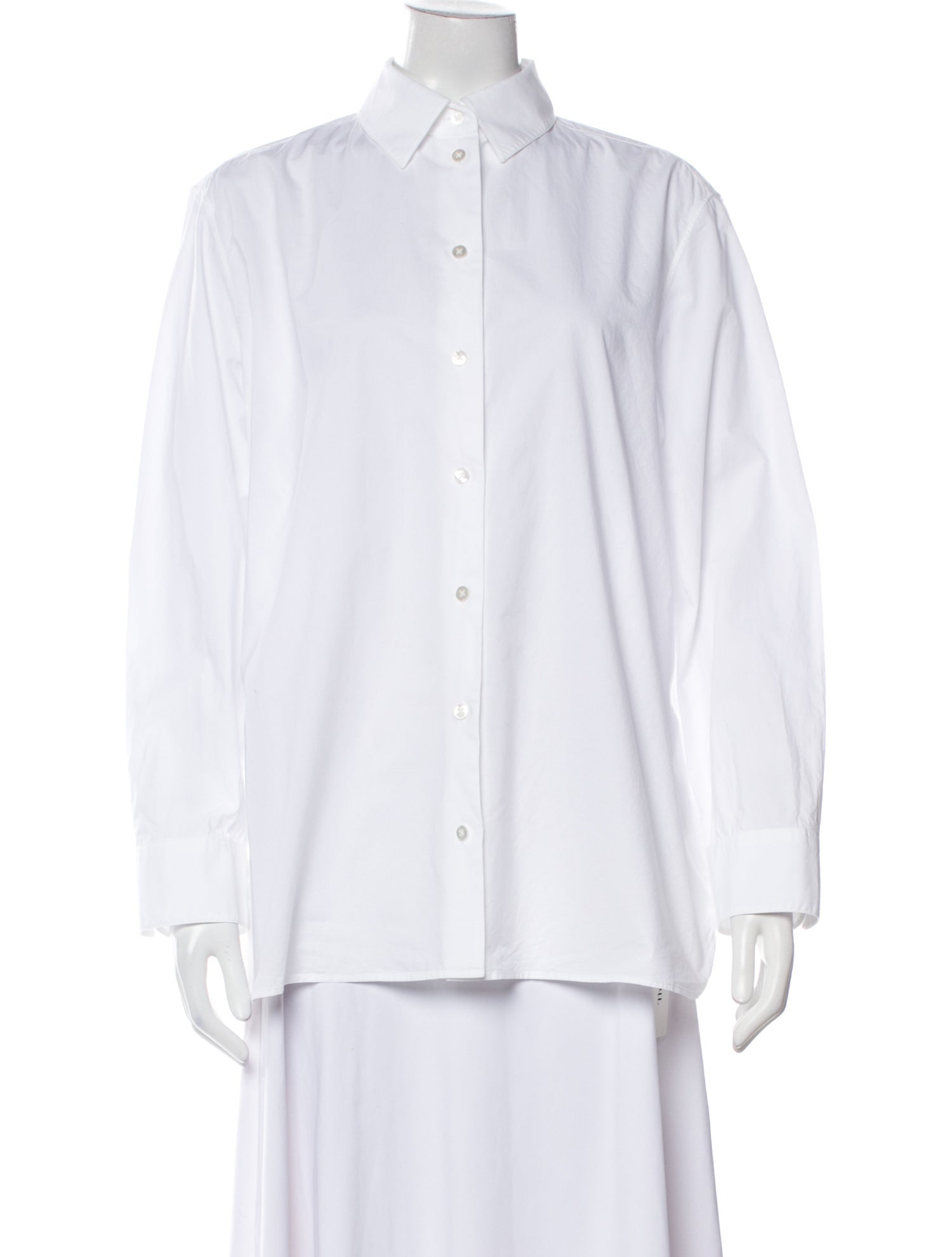 The Row Long Sleeve Button-Up Top