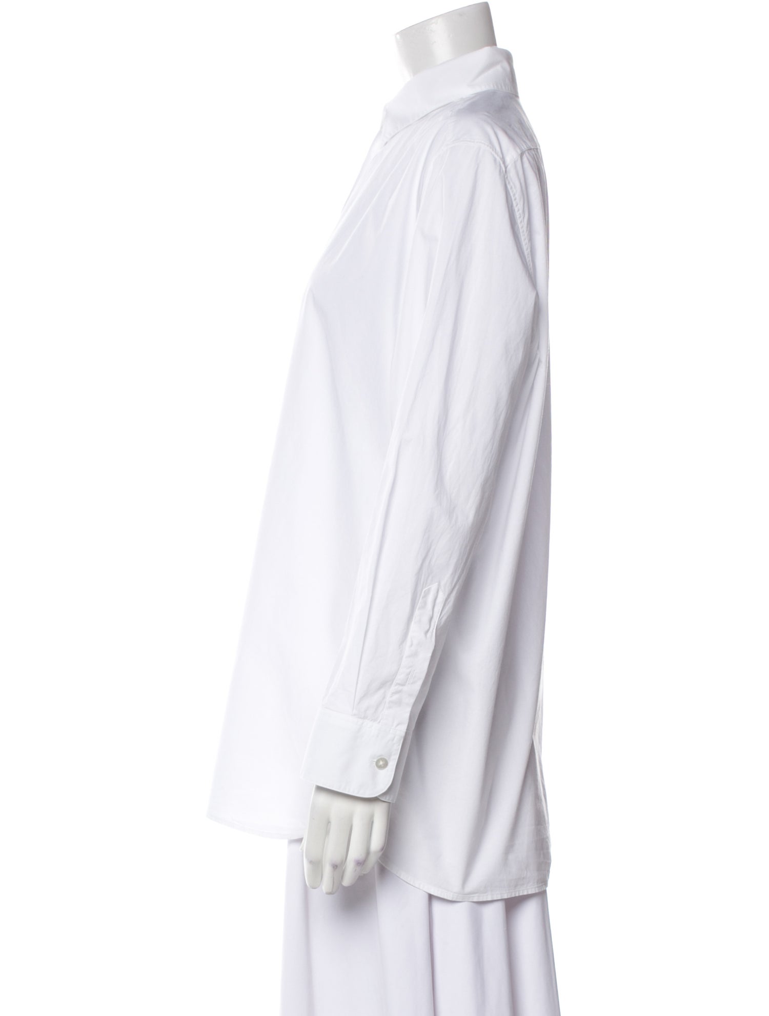 The Row Long Sleeve Button-Up Top