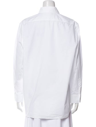 The Row Long Sleeve Button-Up Top