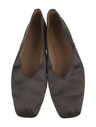 The Row Satin Ballet Flats