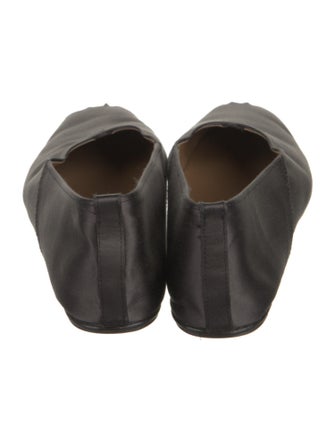 The Row Satin Ballet Flats