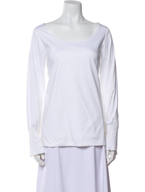 The Row Scoop Neck Long Sleeve Top
