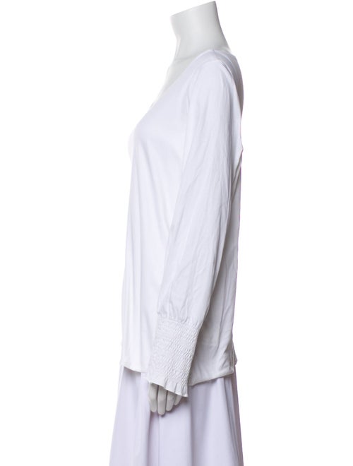 The Row Scoop Neck Long Sleeve Top