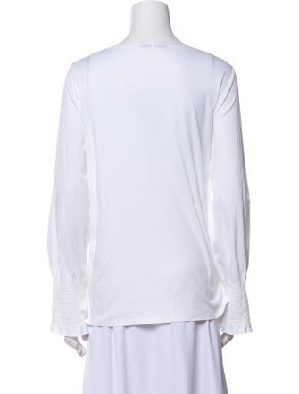 The Row Scoop Neck Long Sleeve Top