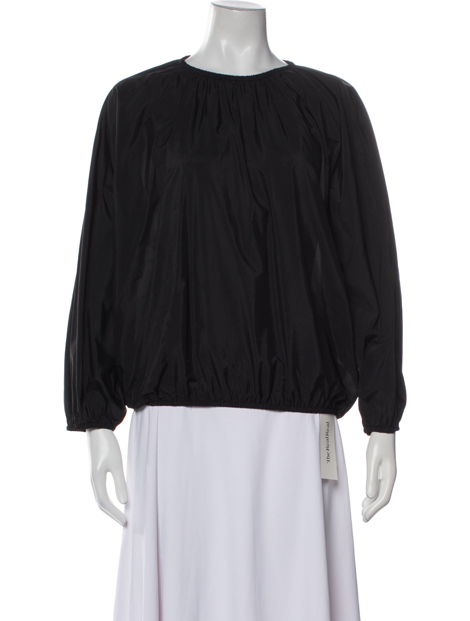 The Row Nylon Crew Neck Blouse