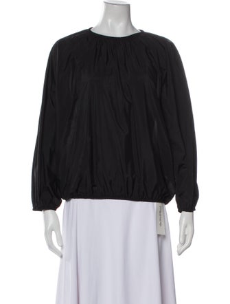 The Row Nylon Crew Neck Blouse