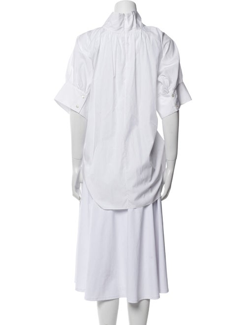 The Row Mock Neck Short Sleeve Tunic