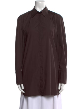 The Row Long Sleeve Button-Up Top
