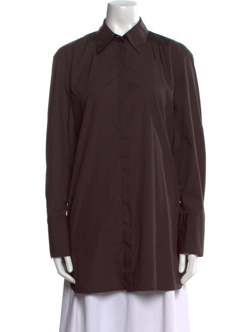 The Row Long Sleeve Button-Up Top