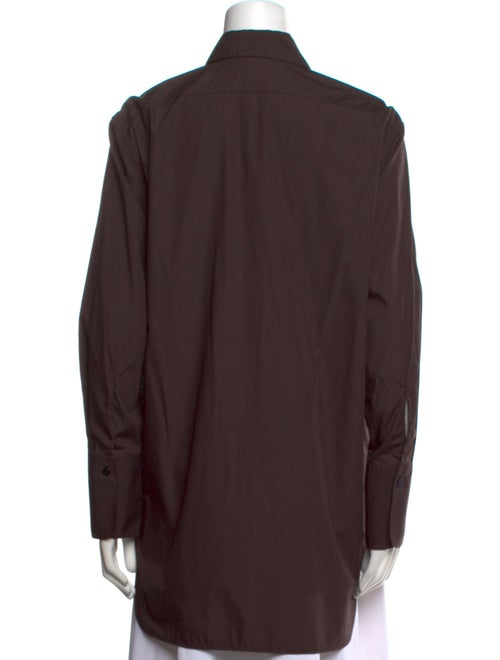 The Row Long Sleeve Button-Up Top