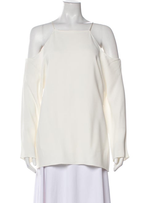 The Row Square Neckline Long Sleeve Blouse