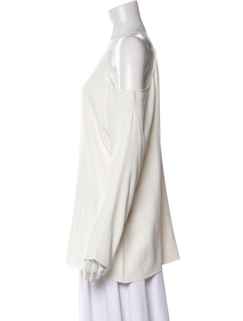 The Row Square Neckline Long Sleeve Blouse