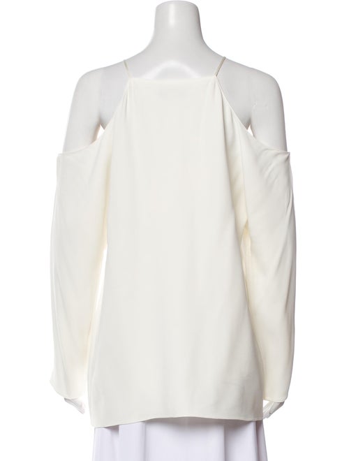 The Row Square Neckline Long Sleeve Blouse