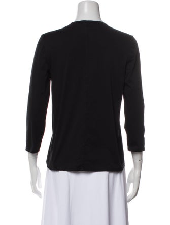 The Row Crew Neck Three-Quarter Sleeve Top