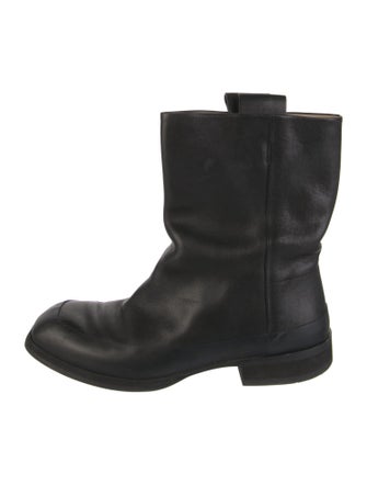 The Row Leather Moto Boots