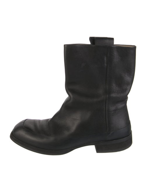 The Row Leather Moto Boots