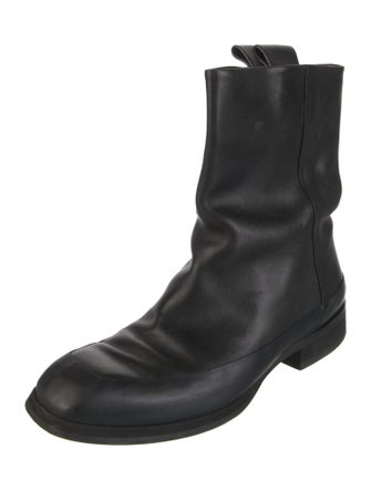 The Row Leather Moto Boots
