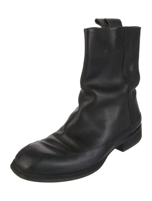 The Row Leather Moto Boots