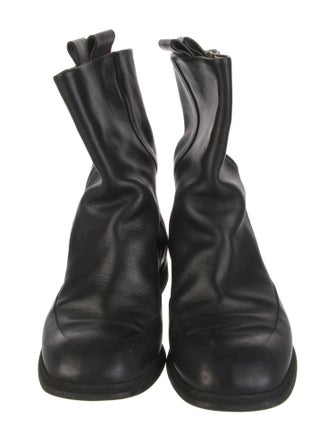 The Row Leather Moto Boots