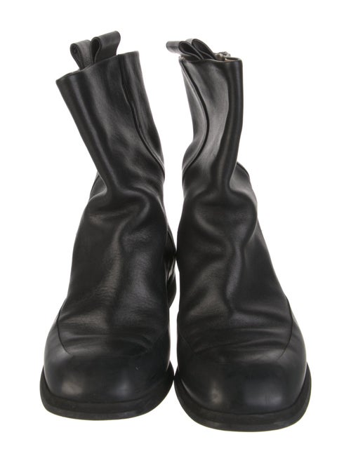 The Row Leather Moto Boots