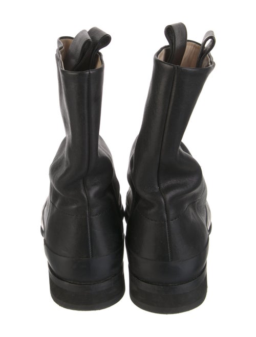 The Row Leather Moto Boots