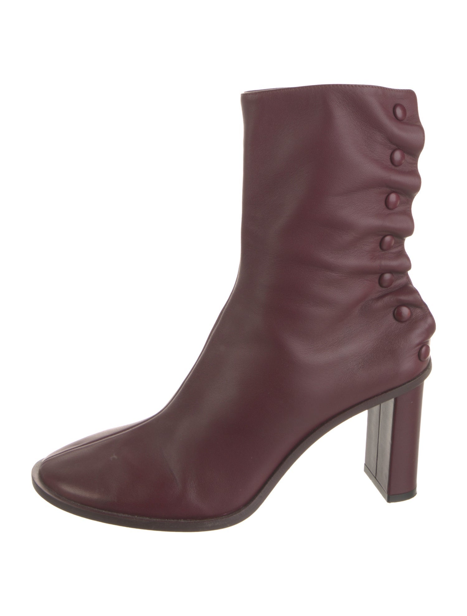 The Row Teatime Leather Lace-Up Boots