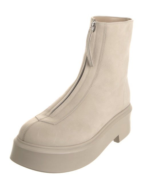 The Row Zipped 1 Nubuck Boots