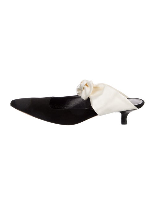 The Row Suede Colorblock Pattern Mules