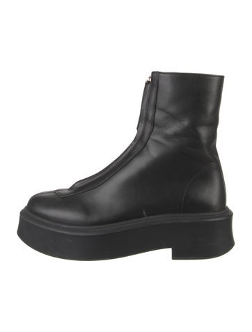 The Row Boots Zipped Boot 1 Leather Combat IT 39.5 | 9.5