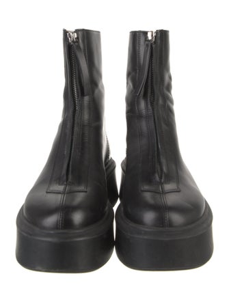 The Row Zipped Boot 1 Leather Combat Boots