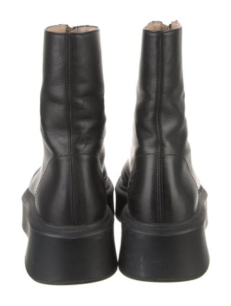 The Row Zipped Boot 1 Leather Combat Boots