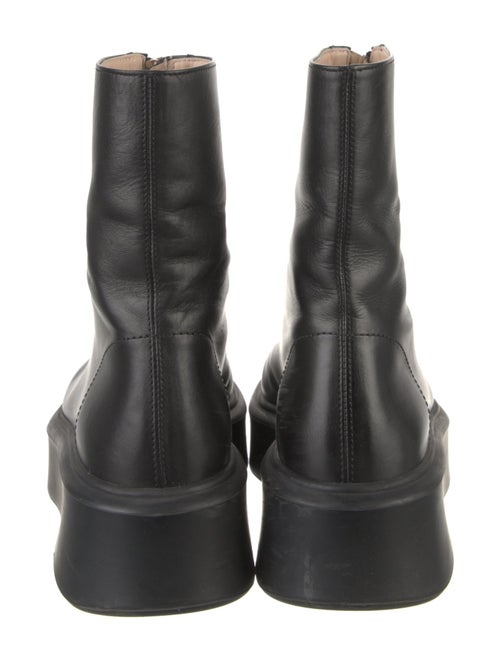 The Row Zipped Boot 1 Leather Combat Boots