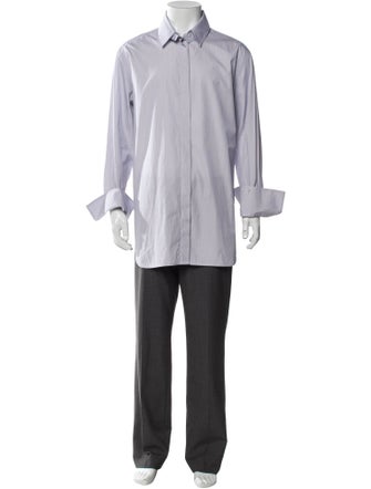 The Row Striped Long Sleeve Dress Shirt