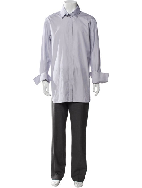 The Row Striped Long Sleeve Dress Shirt