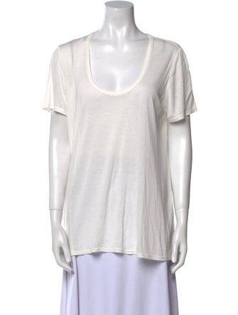 The Row Scoop Neck Short Sleeve T-Shirt
