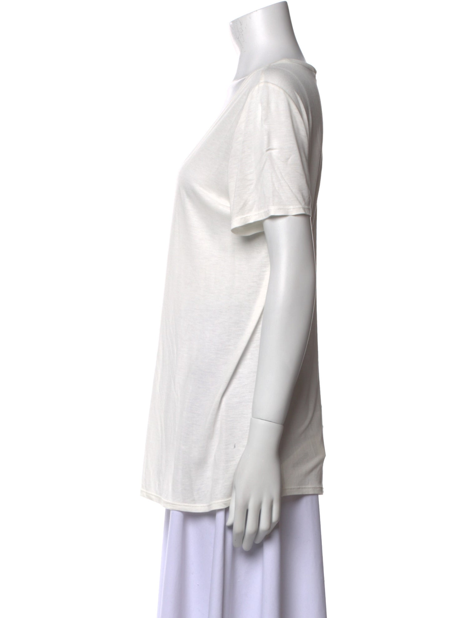 The Row Scoop Neck Short Sleeve T-Shirt